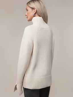 D34.195 Свитер женский овсяный меланж