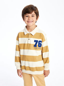 Polo Yaka Uzun Kollu Erkek Bebek Sweatshirt - Waikiki фото 5