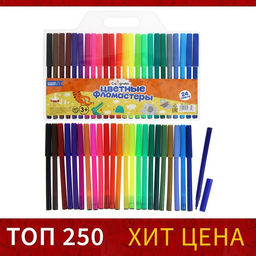 Фломастеры 24 цвета, вентилируемый колпачок, блистер - Calligrata фото 4