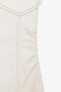 MIDI DRESS WITH GATHERED WAIST - Zara фото 18