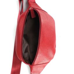 Сумка женская натуральная кожа (на пояс) Croco-856, 1 отд, красный флотер (113) 247018 - Adelia фото 3