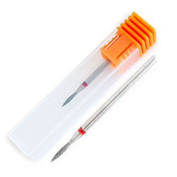 Nail Art Фреза алмазная пуля, красный  фото 3