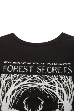 Siyah %100 Organik Pamuk Bask?l? Basic Orme T-Shirt - Trendyolmilla фото 8