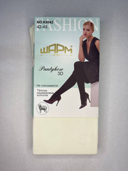 AK6709 Колготки в рубчик (хлопок) СЛИВКИ