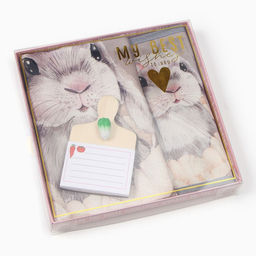 Набор подарочный Зайка полотенце 40х73см, прихватка 19х19см, магнит 11х7см - Этель фото 9