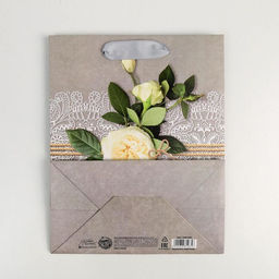 Пакет подарочный ламинированный, упаковка, «Мисс утончённость», MS 18 х 23 х 8 см