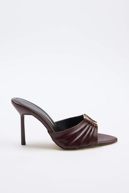 Bordo Premium Kad?n Klasik Topuklu Ayakkab?