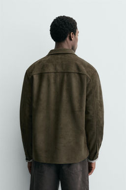 SOBRECAMISA EFECTO ANTE / Verde - Zara фото 3