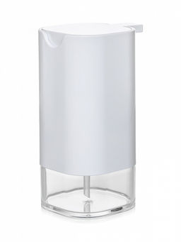Диспенсер для жидкого мыла 9,9х7,7х16 белый ABS пластик, акриловый пластик - Denastia фото 2