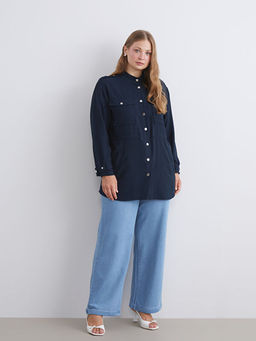 Beli Lastikli Wideleg Kad?n Jean Pantolon