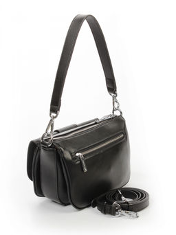 LACCOMA сумка АС2228Ш-черный натуральная кожа хлопок фото 4