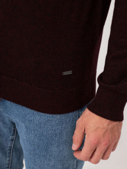 Джемпер мужской GREG G123-DA491 бордо/черный  фото 2