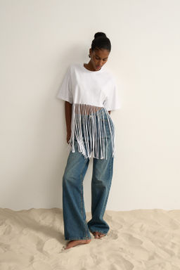 Футболка с бахромой - Mollis фото 4