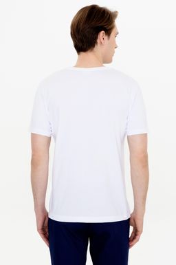 U. S. Polo Assn Мужская белая футболка с круглым вырезом - U.s. polo assn фото 5