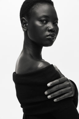 Jersey off-the-shoulder - H&m фото 5
