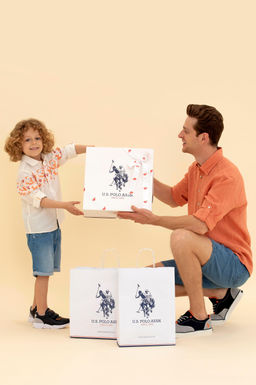U. S. Polo Assn Оранжевая рубашка с длинным рукавом для мальчика - U.s. polo assn фото 2