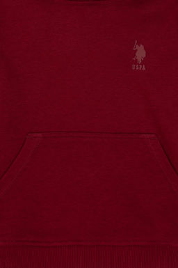 Erkek _ocuk Bordo Kap__onlu Basic Sweatshirt - U.s. polo assn фото 3