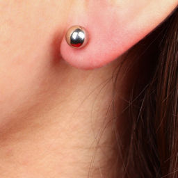 Серьги, набор украшений «Минни Маус», серебряный