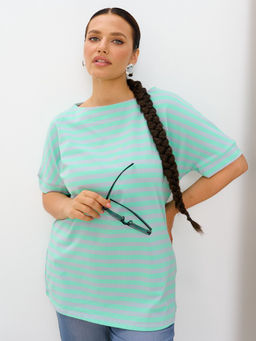 Футболка женская MR0251SS3 grey/mint