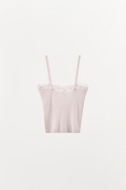 WOOL TOP WITH LACE - Zara фото 3