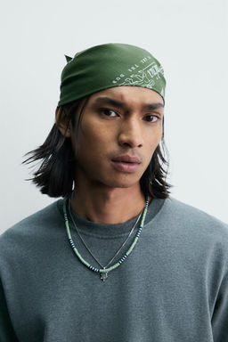 BANDANA ESTAMPADO GEOM?TRICO GR?FICO / Verde
