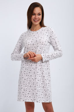 Ночная сорочка длинный рукав из кулирки Соня овечки