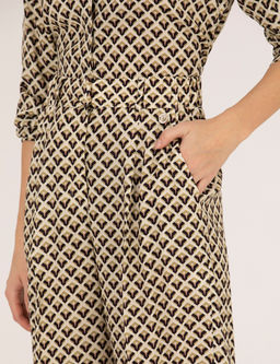 Siyah Y_ksek Bel Loose Fit Pantolon