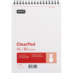 Блокнот 80л,без/лин,А5,Clear Pad,блок белый 60г/м - Attache фото 2