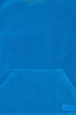 Кобальтовая толстовка с круглым вырезом для мальчиков - U.s. polo assn фото 3