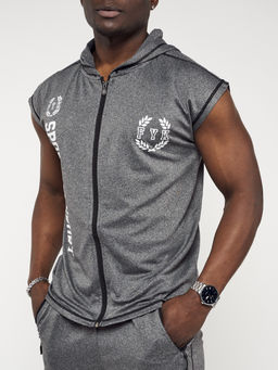 Спортивный костюм летний мужской серого цвета 2265Sr