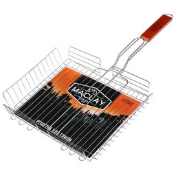 Решётка-гриль Maclay, универсальная, хромированная сталь, 56x31 см, рабочая поверхность 31x26 см фото 3