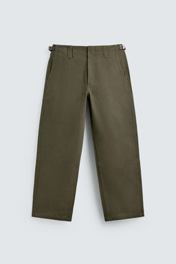 PANTAL?N CHINO TRABILLAS RELAXED FIT / Khaki - Zara фото 6