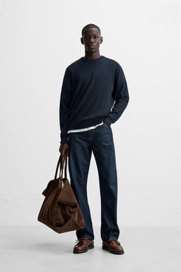 TEXTURED COTTON - MODAL SWEATER