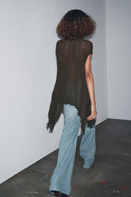 ZW COLLECTION COTTON GAUZE SHIRT - Zara фото 10
