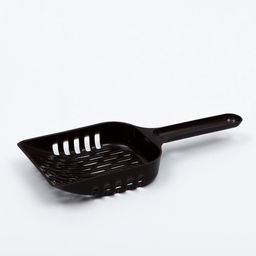 Цена за 4 шт. Совок для кошачьего туалета, пластик, пластик, цвет шоколадный