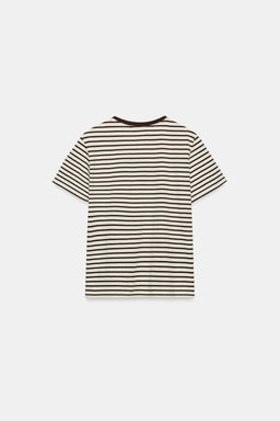 CAMISETA R?STICA ALGOD?N / Rayas marrones
