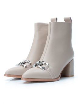 01-PCT167-3 BEIGE Ботинки демисезонные женские