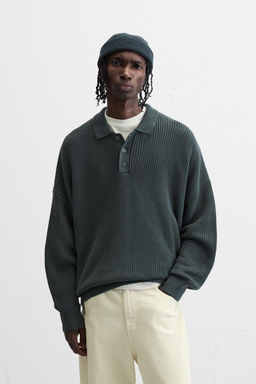 PURL KNIT POLO SHIRT - Zara фото 2