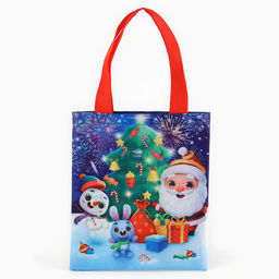Мешок для конфет «Дед Мороз», детский шопер, 22×20 см