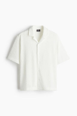 Camisa resort en tejido rizado Loose Fit - H&m фото 6