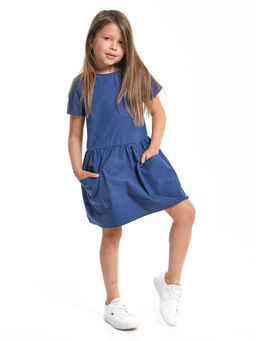 Платье с карманами UD 7917 серо-синий - Mini maxi фото 3