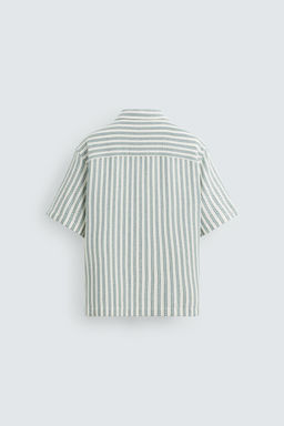 HERRINGBONE TEXTURED POLO SHIRT - Zara фото 7