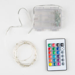 ULD-S0200-020/DTB/3AA/RC RGB IP20 DEW Гирлянда светодиодная Роса на батарейках 3AA (не в/к), 2м. 20 светодиодов. RGB свет. Пульт ДУ (в/к). Провод прозрачный. TM Uniel - Volpe фото 3