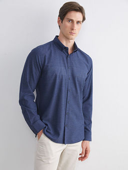 Regular Fit Uzun Kollu ?izgili Erkek G?mlek