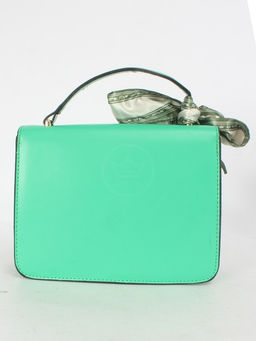 Сумка женская искусственная кожа Ch&K-5371, 1отд+карм/перег, плечевой ремень, зеленый SALE 253269 - Adelia фото 7