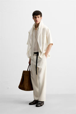 VISCOSE-JUTE TROUSERS - Zara фото 22
