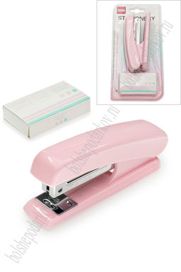 Степлер 12 см (SF-7837) розовый №5 Степлер 12 см (SF-7837) розовый №5