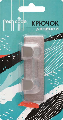 Набор крючков 2 шт метал. на липк. основе средний., арт.70462
