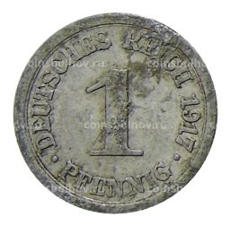 1 пфенниг 1917 года А Германия