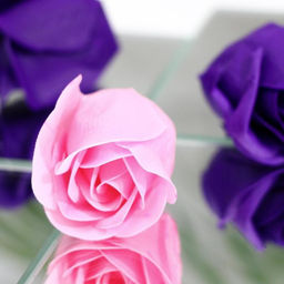 Мыльные розочки, фиолетовые и розовые, набор 11 шт. - SB BEAUTY фото 5